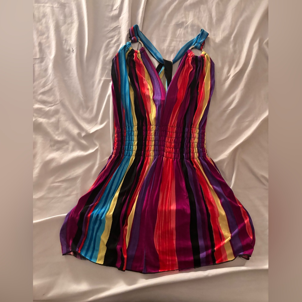 Colorful Striped Women's Blouse